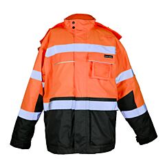 Kishigo Js141 Premium Black Series Heavy Duty Parka, Class 3, Orange