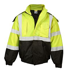 Kishigo Js121 Economy Bomber Jacket, Lime, Class 3