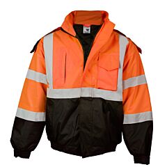 Kishigo Js122 Economy Bomber Jacket, Orange, Class 3