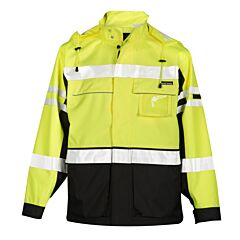 Kishigo Js135 Premium Black Series 2 In 1 Jacket, Lime, Class 3