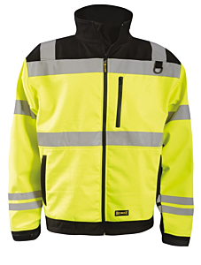 Occunomix Lux-M6Jkt-Y High Visibility Soft Shell Jacket, Class 3, Yellow