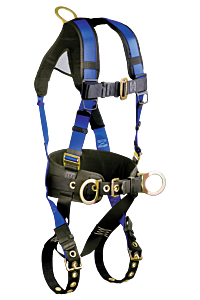Falltech 7073B Contractor, Fbh 3D Construction Harness, Belted Tb Legs Mb Chest