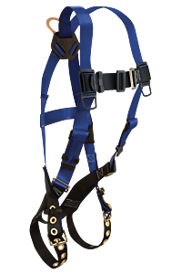 Falltech 7016 Contractor Fbh 1D Standard Harness, Non-Belted Tb Legs Mb Chest