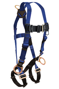 Falltech 7017 Contractor Fbh 3D Standard Harness, Non-Belted Mb Legs Mb Chest