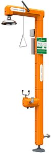 Guardian Gfr3515 Heated Safety Station With Eyewash, Stainless Steel Pipe/Fittings, Bottom Inlet, Rated For Class I, Division 2 Environment, Light And Remote Sensing Capability