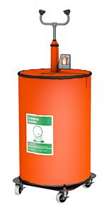 Guardian G1562Htr-Dol 15 Gal Portable Eye Wash/Drench Hose W/Heat Traced Jacket, With Dolly