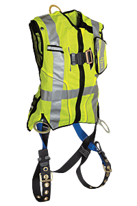 Falltech 7018Lxl Vest Harness Class 2 3D, Non-Belted Lime Tb/Mb