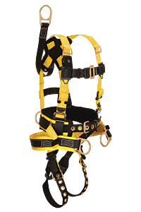 Falltech 8021 Roughneck Fbh Derrick Harness, Belted With Sling Seat With Upper-Torso Mbs, 8031 Bbelt