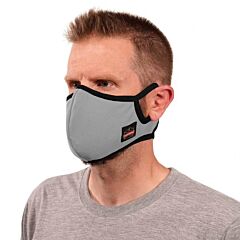 Ergodyne 48865 Skullerz 8802F(X)-C Contoured Face Mask With Filter, Case Of 120, Gray, Size Small/Medium