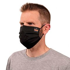 Ergodyne 48850 Skullerz 8800-Case Contoured Face Cover Mask, Case Of 120, Black, Size Small/Medium