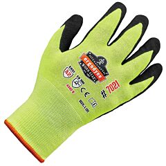 Ergodyne 17864 Proflex 7021-Case Nitrile-Coated Cut-Resistant Gloves, Case Of 144, Lime, Size Large