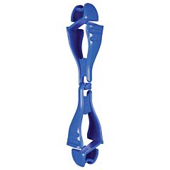 Ergodyne 19717-Bulk Squids 3400-Bulk Glove Clip, Dual Clip Mount, 100 Pack, Blue