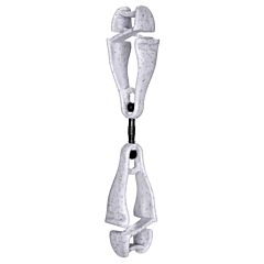 Ergodyne 19515-Bulk Squids 3420-Bulk Swivel Glove Clip Holder, Dual Clips, 100-Pack, Granite