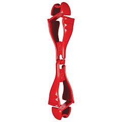 Ergodyne 19313-Bulk Squids 3400-Bulk Glove Clip, Dual Clip Mount, 100 Pack, Red