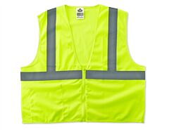 Ergodyne 21051 Glowear 8210Z Type R Class 2 Economy Mesh Vest, Lime, Size X-Small