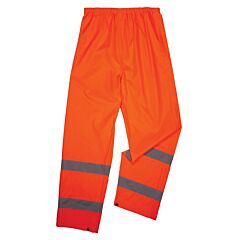 Ergodyne 25442 Glowear 8916 Lightweight Hi-Vis Rain Pants, Class E, Orange, Size Small