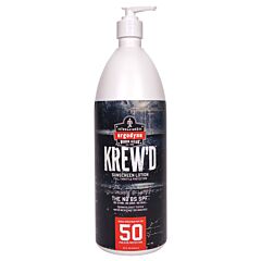 Ergodyne 16635 Krewd 6355 32Oz, Spf 50 Sunscreen Lotion, Single