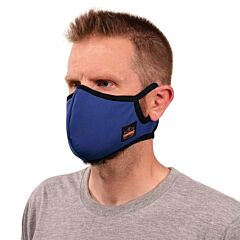 Ergodyne 48842 Skullerz 8802F(X) Contoured Face Mask With Filter, Blue, Size Large/X-Large