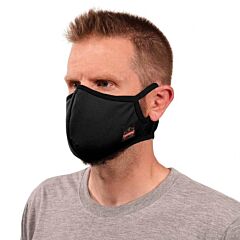 Ergodyne 48822 Skullerz 8802F(X) Contoured Face Mask With Filter, Black, Size Large/X-Large