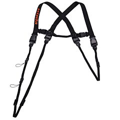 Ergodyne 19164 Squids 3132L Barcode Scanner Lanyard Harness, Black, Size Large