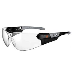 Ergodyne 59100 Skullerz Saga Frameless Safety Glasses, Sunglasses, Matte Black, Clear Lens