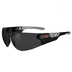 Ergodyne 59133 Skullerz Saga-Af Frameless Safety Glasses, Sunglasses, Matte Black, Anti-Fog Smoke Lens
