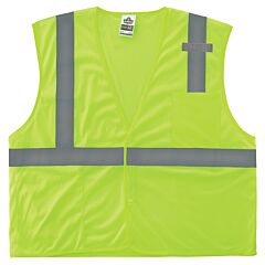 Ergodyne 24527 Glowear 8210Hl-S Mesh Hi-Vis Safety Vest Class 2, Lime, Size 3X-Large