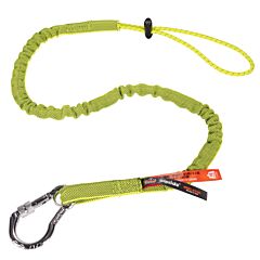 Ergodyne 19203 Squids 3100-Hv10 Single Carabiner Tool Lanyard, Case Of 10, Lime, 35-42"