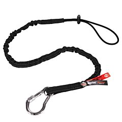 Ergodyne 19202 Squids 3100-Blk10 Single Carabiner Tool Lanyard, Case Of 10, Black, 35-42"