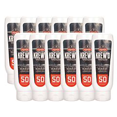 Ergodyne 16636 Krewd 6351-12Pk 8Oz, Spf 50 Sunscreen Lotion, Spf 50, 12-Pack