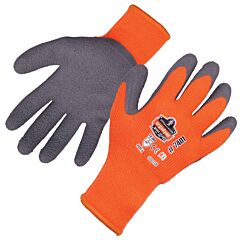 Ergodyne 17623 Proflex 7401 Coated Lightweight Winter Work Gloves, Orange, Size Medium