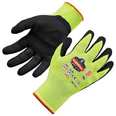 Ergodyne 17966 Proflex 7021 Nitrile-Coated Cut-Resistant Gloves A2 Level Wsx, Lime, Size 2X-Large