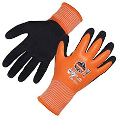 Ergodyne 17676 Proflex 7551 A5 Coated Waterproof Gloves, Orange, Size 2X-Large