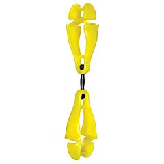Ergodyne 19419 Squids 3420 Swiveling Glove Clip Holder, Dual Clips, Lime