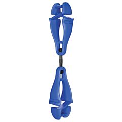 Ergodyne 19417 Squids 3420 Swiveling Glove Clip Holder, Dual Clips, Blue