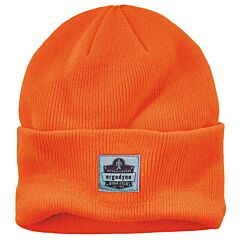 Ergodyne 16807 N-Ferno 6806 Cuffed Rib Knit Beanie Hat, Orange