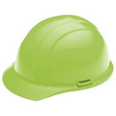 Erb 19360 Americana Hard Hat With Accessory Slots And 4-Point Mega Ratchet Suspension, Hi-Viz Lime