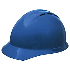 Erb 19456 Americana Hard Hat Vented With Accessory Slots And 4-Point Mega Ratchet Suspension, Blue