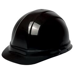 Erb 19139 Omega Ii Hard Hat With Accessory Slots And 6-Point Slide-Lock Suspension, Black