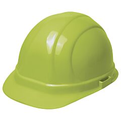 Erb 19130 Omega Ii Hard Hat With Accessory Slots And 6-Point Slide-Lock Suspension, Hi-Viz Lime