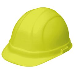 Erb 19148 Omega Ii Hard Hat With Accessory Slots And 6-Point Slide-Lock Suspension, Hi-Viz Yellow