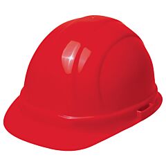 Erb 19134 Omega Ii Hard Hat With Accessory Slots And 6-Point Slide-Lock Suspension, Red