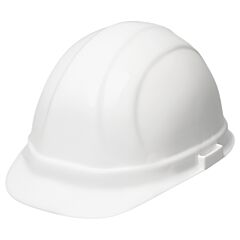 Erb 19131 Omega Ii Hard Hat With Accessory Slots And 6-Point Slide-Lock Suspension, White