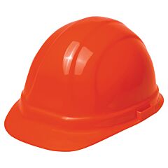 Erb 19955 Omega Ii Hard Hat With Accessory Slots And 6-Point Mega Ratchet Suspension, Hi-Viz Orange