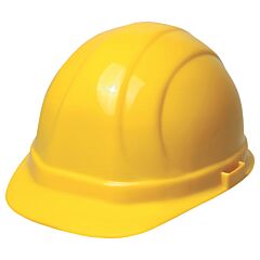 Erb 19952 Omega Ii Hard Hat With Accessory Slots And 6-Point Mega Ratchet Suspension, Yellow