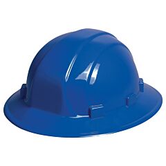 Erb 19506 Omega Ii Full Brim Hard Hat With 6-Point Slide-Lock Suspension, Blue
