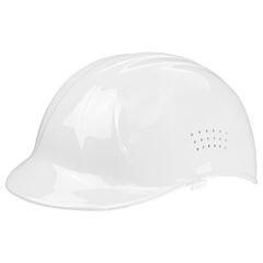 Erb 19471 67Bct Bump Cap With Tabs With 4-Point Pin-Lock Suspension, White