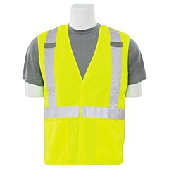 Erb 61738 Aware Wear S101X Type R, Class 2, Break-Away X-Back Safety Vest, Yellow, 4X-Large