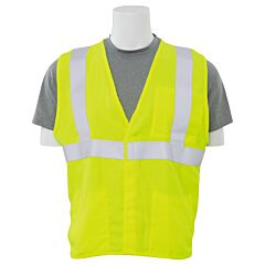 Erb 63126 Aware Wear Ifr150 Type R, Class 2, Inherent Flame Resistant Safety Vest Solid, Yellow, 4X-Large