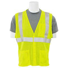 Erb 61269 Aware Wear Ifr152 Type R, Class 2, Inherent Flame Resistant Safety Vest Mesh, Yellow, 5X-Large